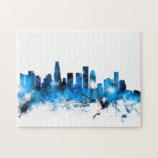 Skyline Los Angeless Kalifornien Puzzle (Horizontal)