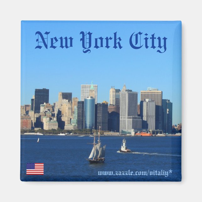 Skyline-Magnetdesign in New York City Magnet (Vorne)