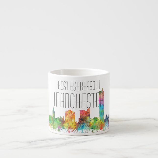 SKYLINE MANCHESTERS ENGLAND ESPRESSOTASSE (Vorderseite)