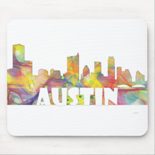 SKYLINE MCLR2 AUSTINS TEXAS MOUSEPAD