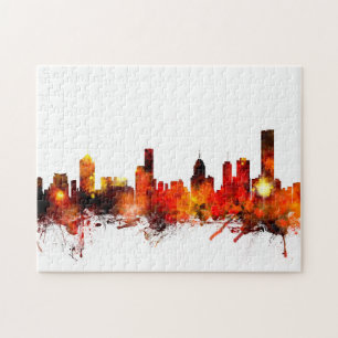 Skyline Melbournes Australien Puzzle