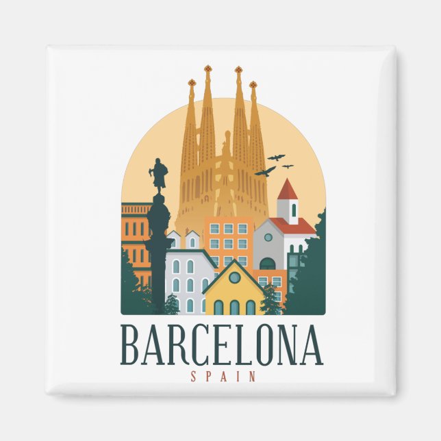 Skyline Metal Magnet (Vorne)