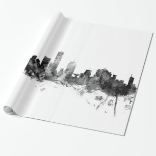 Skyline Milwaukee Wisconsin Geschenkpapier