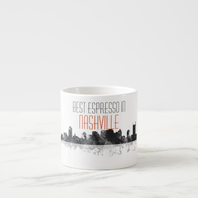 SKYLINE NASHVILLES, TENNESSEE ESPRESSOTASSE (Vorderseite)