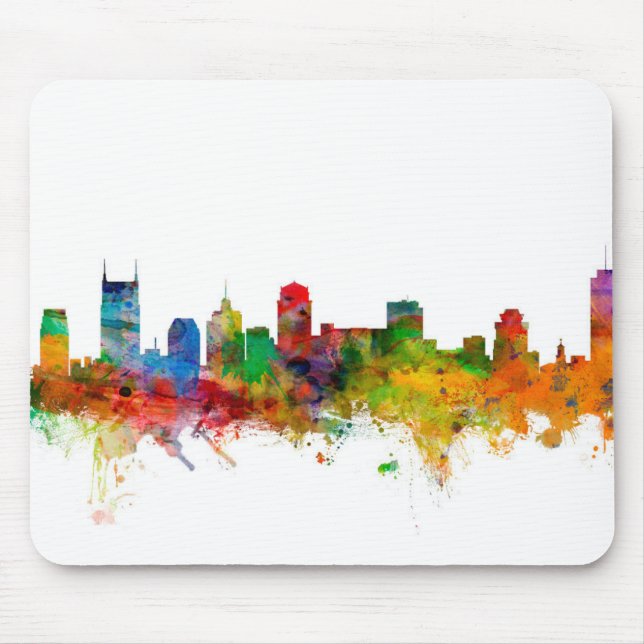 Skyline Nashvilles Tennessee Mousepad (Vorne)