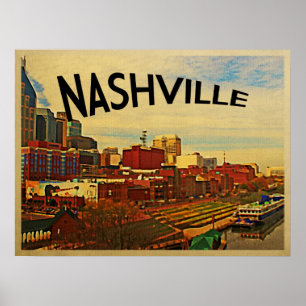 Skyline Nashvilles Tennessee Poster