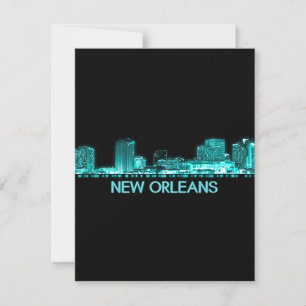 Skyline New Orleans Dankeskarte