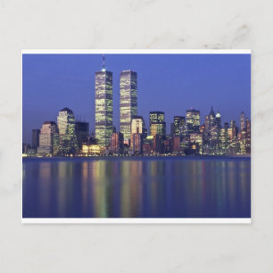 Skyline New York mit World Trade Center Postkarte