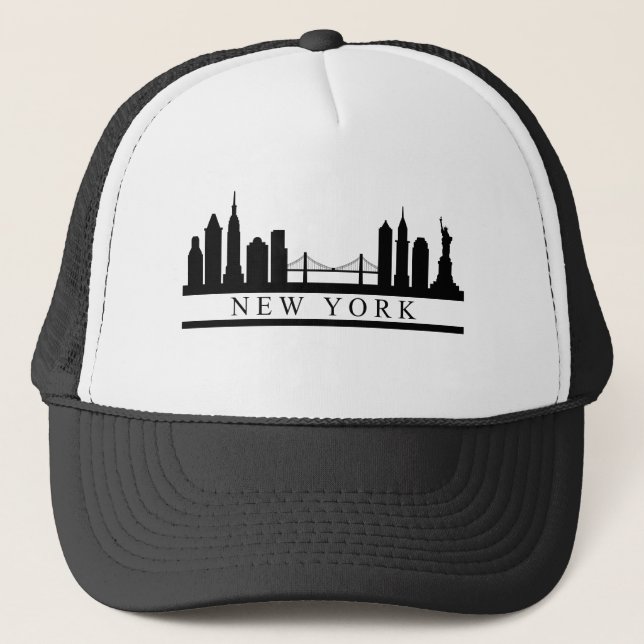 Skyline New York Truckerkappe (Vorderseite)