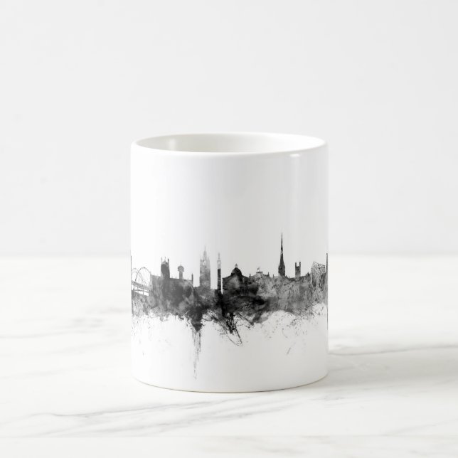 Skyline Newcastles England Kaffeetasse (Mittel)