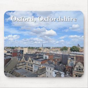 Skyline of Historic Oxford in Oxfordshire, UK Mousepad