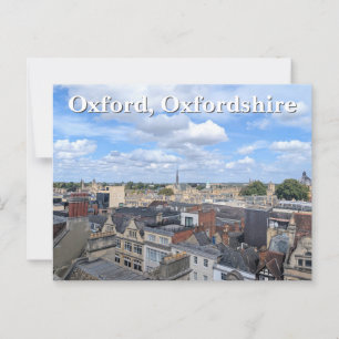 Skyline of Historic Oxford in Oxfordshire, UK Postkarte