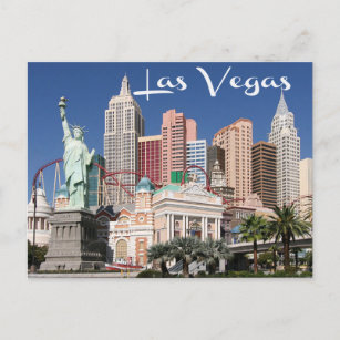 Skyline of Las Vegas, Nevada Casino Postcard Postkarte