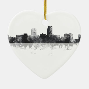 SKYLINE OMAHAS NEBRASKA KERAMIKORNAMENT