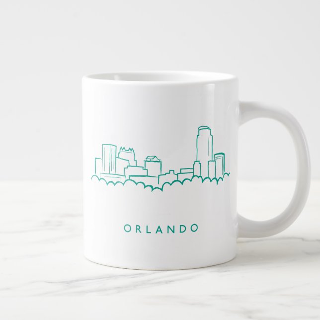 Skyline Orlando Florida Jumbo-Tasse (Rechts)