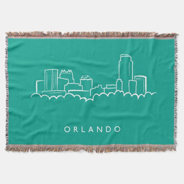 Skyline Orlandos Florida Decke (Vorderseite)