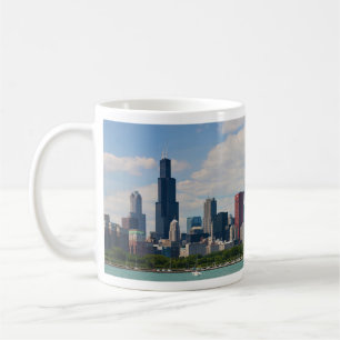 Skyline-Panorama Chicagos Illinois Tasse