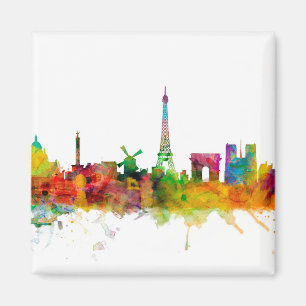 Skyline Paris Frankreich Magnet