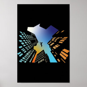 Skyline parkour poster