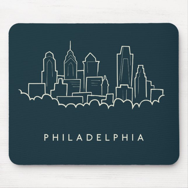 Skyline Philadelphias Pennsylvania Mousepad (Vorne)