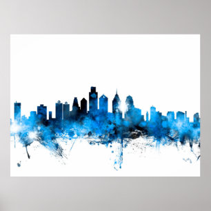 Skyline Philadelphias Pennsylvania Poster