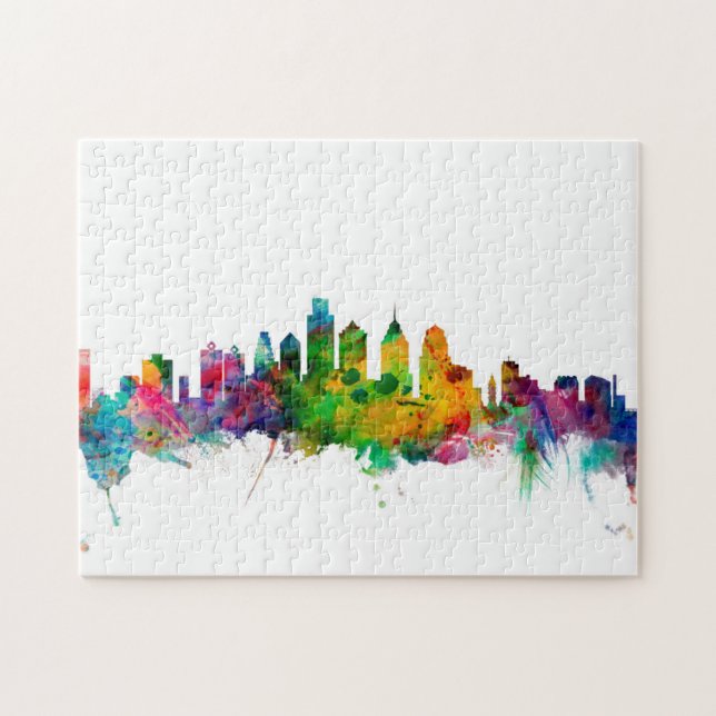 Skyline Philadelphias Pennsylvania Puzzle (Horizontal)