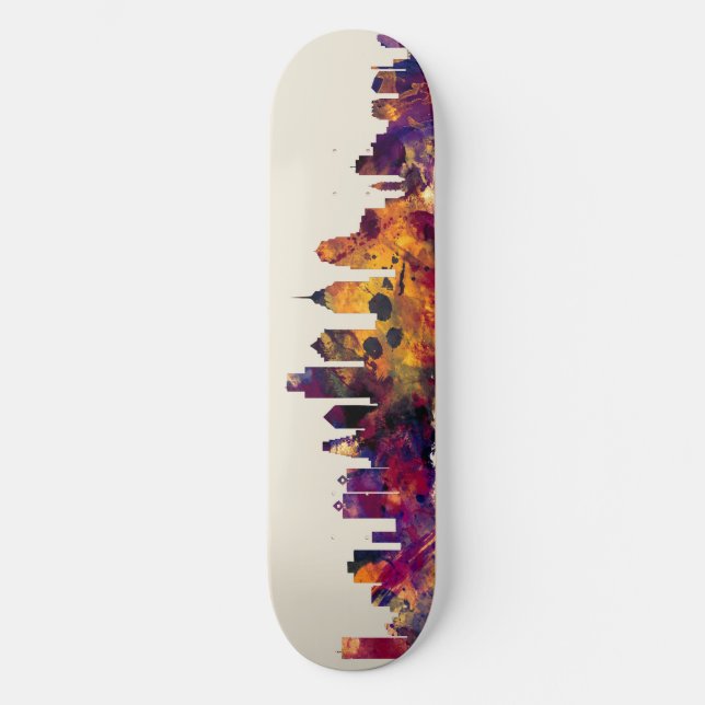 Skyline Philadelphias Pennsylvania Skateboard (Vorderseite)