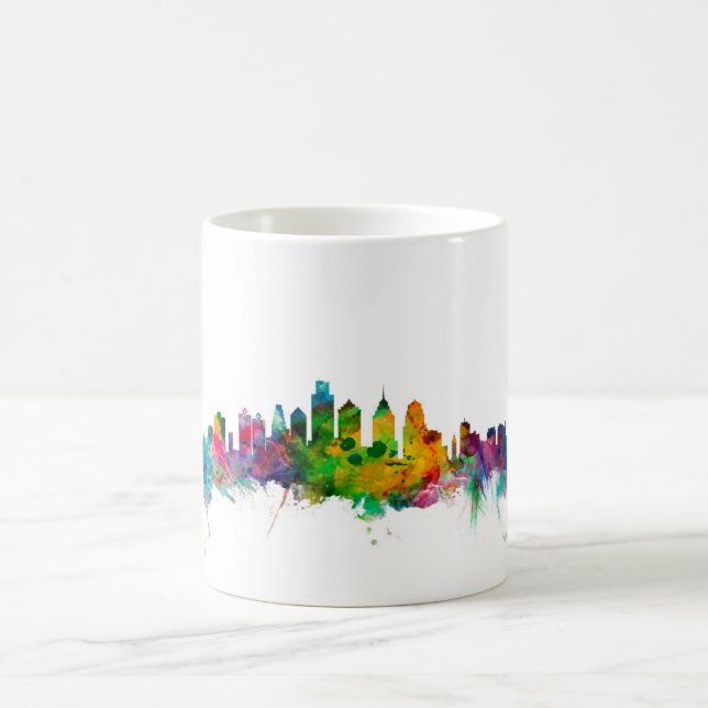 Skyline Philadelphias Pennsylvania Tasse (Mittel)