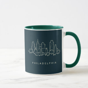 Skyline Philadelphias Pennsylvania Tasse