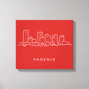 Skyline Phoenix Arizona Leinwanddruck