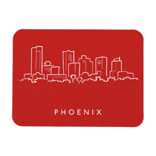 Skyline Phoenix Arizona Magnet