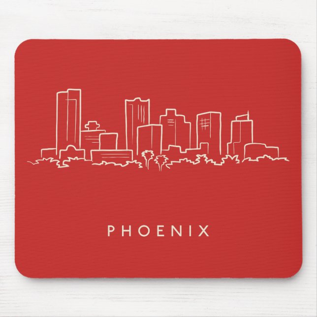 Skyline Phoenix Arizona Mousepad (Vorne)