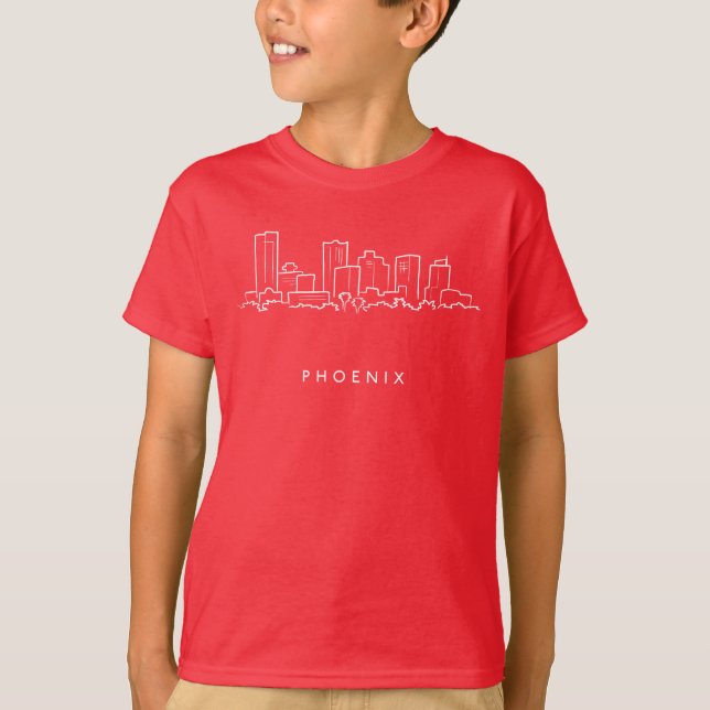 Skyline Phoenix Arizona T-Shirt (Vorderseite)