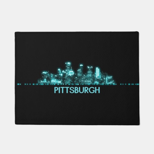 Skyline Pittsburgh Fußmatte (Vorderseite)