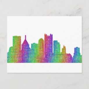 Skyline Pittsburgh Postkarte