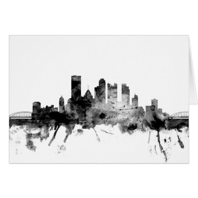 Skyline Pittsburghs Pennsylvania (Vorderseite (Horizontal))