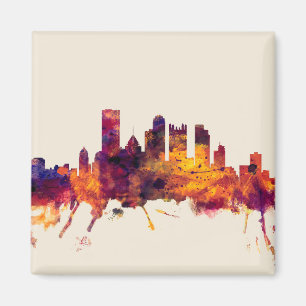 Skyline Pittsburghs Pennsylvania Magnet