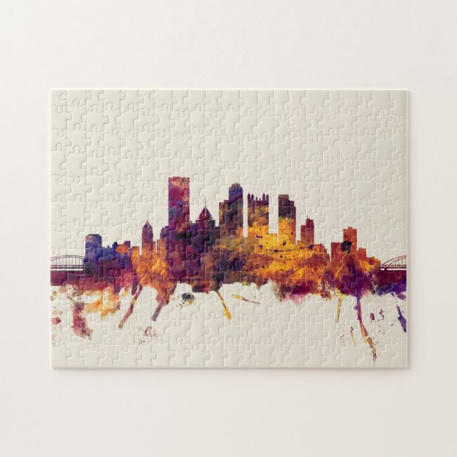 Skyline Pittsburghs Pennsylvania Puzzle (Horizontal)