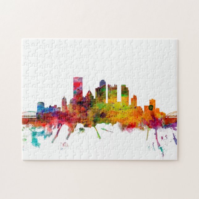 Skyline Pittsburghs Pennsylvania Puzzle (Horizontal)