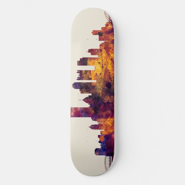 Skyline Pittsburghs Pennsylvania Skateboard (Vorderseite)