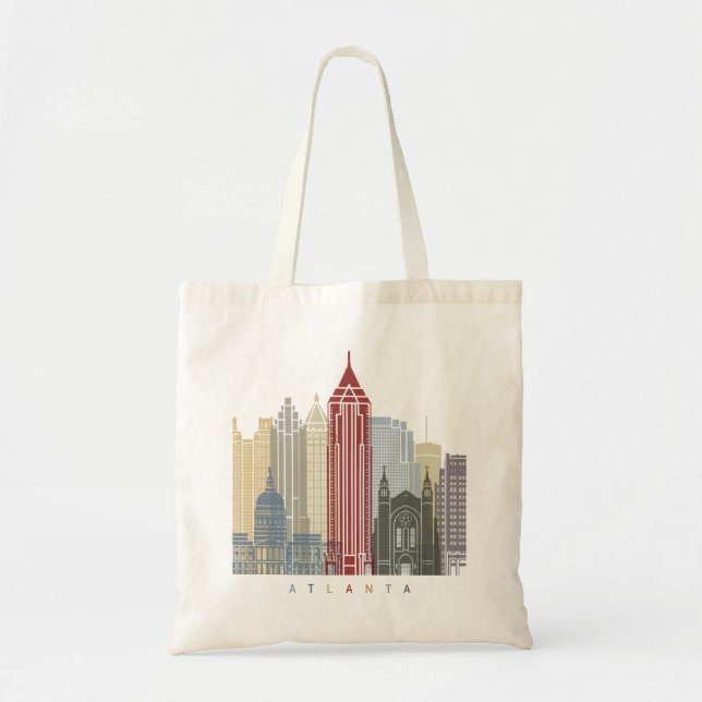Skyline-Plakat Atlanta Tragetasche (Vorne)