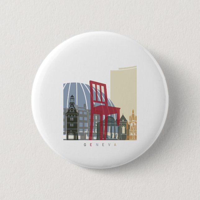 Skyline-Plakat Button (Vorderseite)