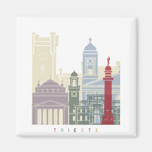 Skyline-Plakat Magnet (Vorne)