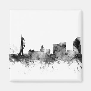 Skyline Portsmouth England Magnet