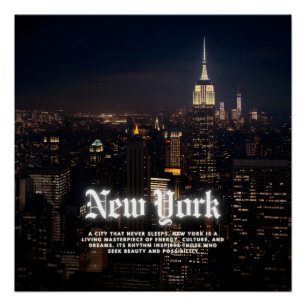 Skyline-Poster-Vorlage in New York Poster
