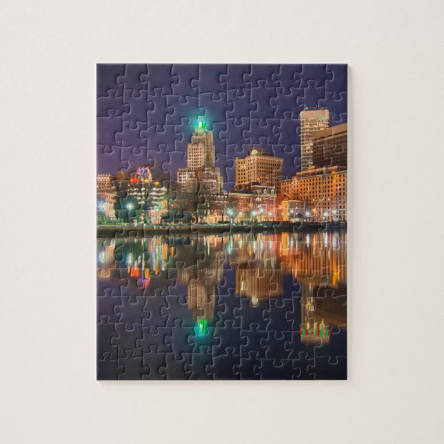 Skyline Providence Rhode Island Puzzle (Vertikal)
