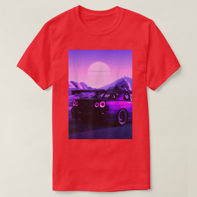 Skyline R34 JDM 1041 T-Shirt (Design vorne)
