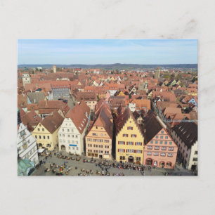 Skyline Rothenburg ob der Tauber, Deutschland Postkarte