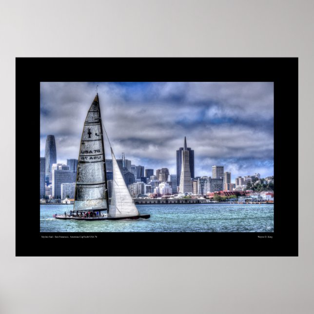 Skyline Sail - San Francisco Poster (Vorne)