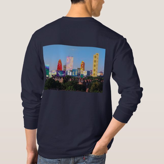 Skyline-Sammlungen in London bedeuten T - Shirt vo (Rückseite)